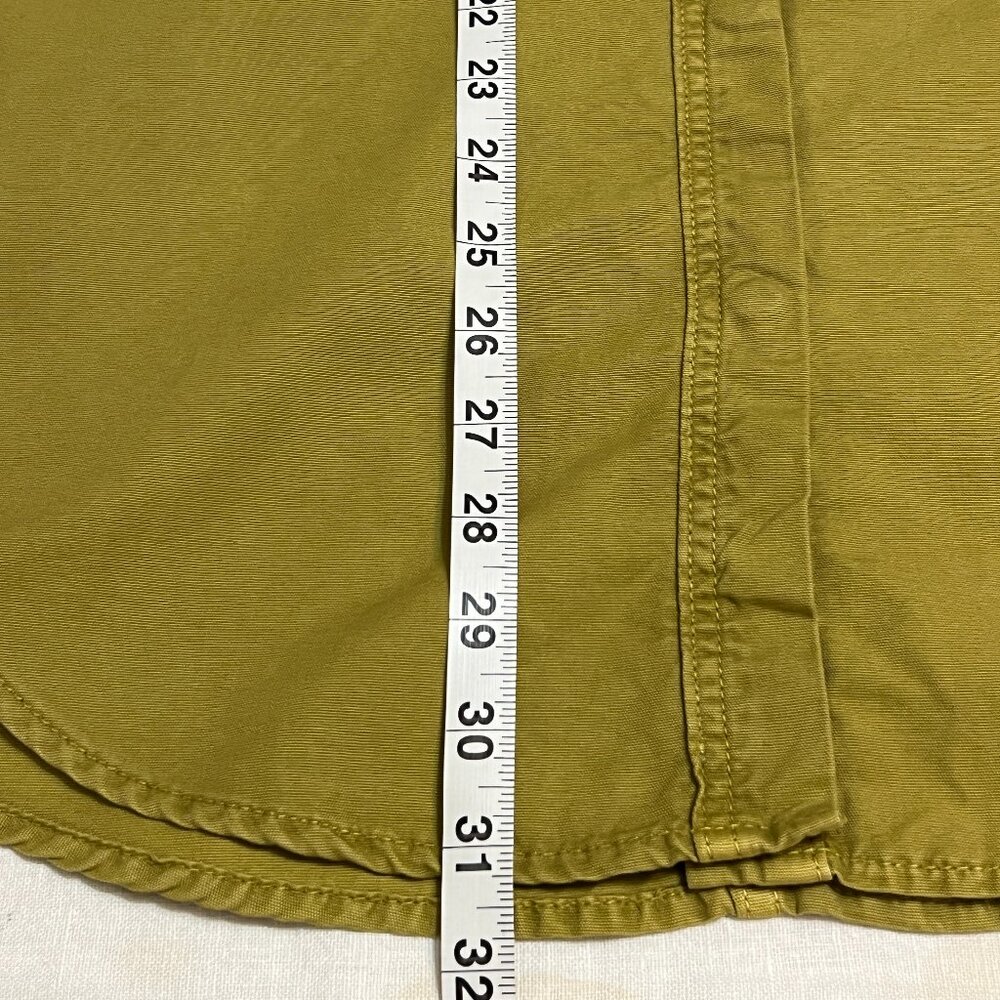 NWT ZARA Women’s L Army Green Utility Overshirt NWT Longline Cotton Jacket Top - Picture 8 of 8
